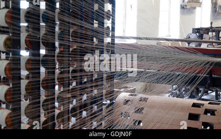 La filature de coton, coton, mule Banque D'Images