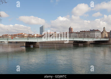 Pont de la Guillotière, Lyon, France. Banque D'Images