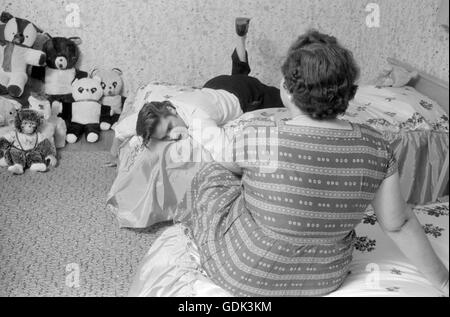 Elvis Presley et Gladys à la maison Banque D'Images