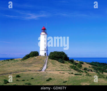Géographie / voyage, Allemagne, Schleswig-Holstein, Hiddensee, Dornbusch, phare, vue extérieure, Banque D'Images
