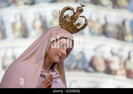 Statue Vierge Marie, Bom Jesus do Monte, sanctuaire de Braga, Braga, Braga, Portugal, Europe District, les voyages, la photographie de voyage Banque D'Images