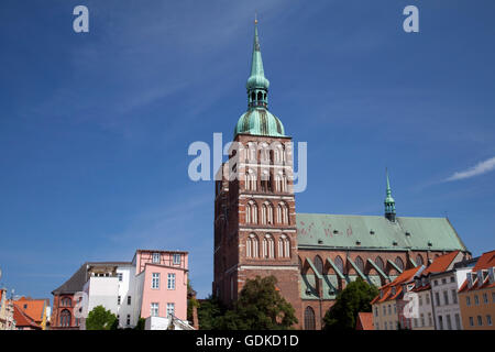 Église Nikolaikirche St., Stralsund, UNESCO World Heritage Site, Mecklembourg-Poméranie-Occidentale Banque D'Images