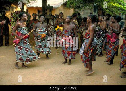 Palais royal du roi Toffa Yoruba à Porto-novo. La capitale du Bénin. L'Afrique de l'Ouest. Banque D'Images