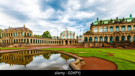 Palais de style Rococo Zwinger à Dresde Banque D'Images