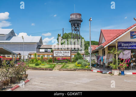 Ancien château d'eau à Chiang Mai railway station,Thailand Banque D'Images