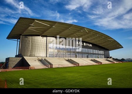 A.F.C. Fylde est un club de football professionnel à l'origine connu comme Kirkham & Wesham actuellement membres de la Ligue nationale au Nord Banque D'Images