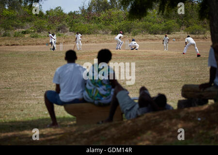 Les Petites Antilles La Barbade Barbade antilles paroisse maisons de la Keith David Boyce Pavillion cricket club match jouer fi Banque D'Images