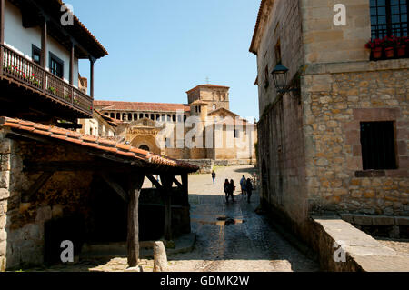 Canton Street - Santillana del Mar - Espagne Banque D'Images