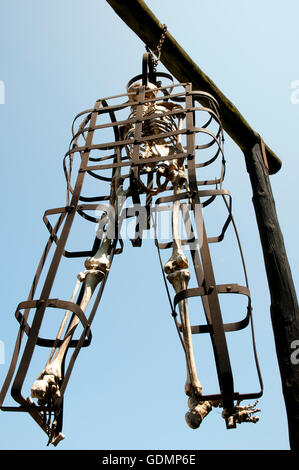 Iron Maiden en cage Torture Device Banque D'Images