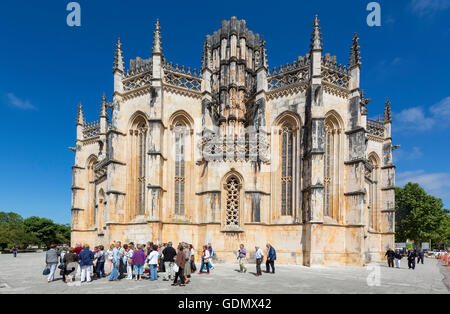 Monastère de Santa Maria da Vitoria, Site du patrimoine mondial de l'UNESCO, l'église du monastère de Batalha, Batalha, Batalha, Leiria Banque D'Images