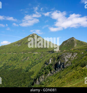 Vue depuis le Puy Mary, département du Cantal, Région Auvergne, France, Europe Banque D'Images