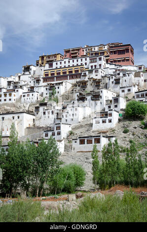 Tikse Gompa près de Leh, Ladakh, Inde Banque D'Images