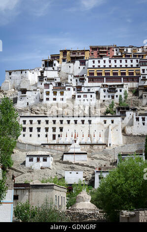 Tikse Gompa près de Leh, Ladakh, Inde Banque D'Images