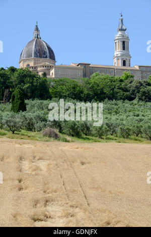 Sanctuaire de Notre Dame de Lorette sur Marches, Italie Banque D'Images