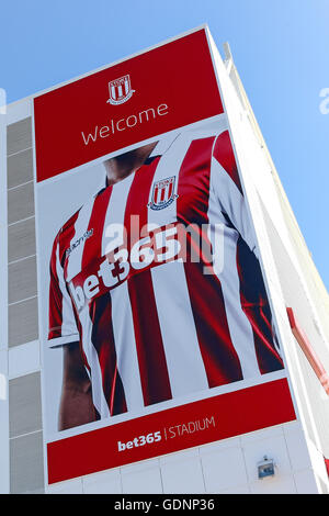 Le bet365 Stadium, terrain de l'ancien club de football de première division anglaise de Stoke City, Stoke-on-Trent, Staffordshire England UK Banque D'Images