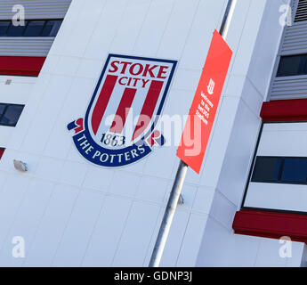 Le bet365 Stadium, terrain de l'ancien club de football de première division anglaise de Stoke City, Stoke-on-Trent, Staffordshire England UK Banque D'Images