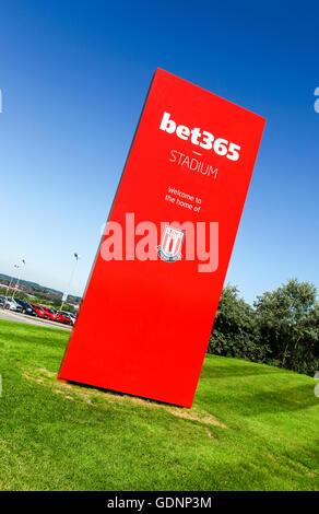 Le bet365 Stadium, terrain de l'ancien club de football de première division anglaise de Stoke City, Stoke-on-Trent, Staffordshire England UK Banque D'Images