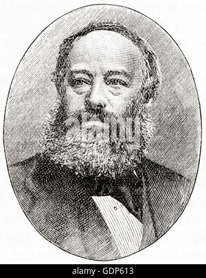 James Prescott Joule, 1818 - 1889. Physicien anglais et Brewer. Banque D'Images