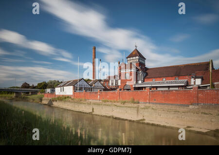 Harvey's Brasserie à Lewes, Angleterre. Banque D'Images