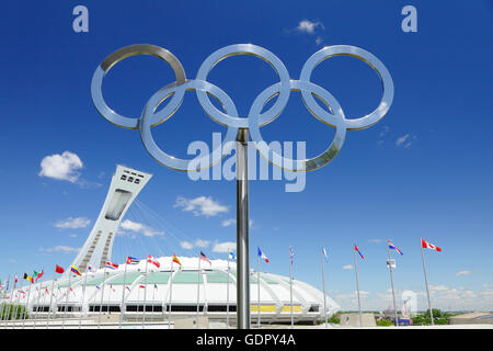 Le stade olympique, stade olympique, Montréal, Québec, Canada Banque D'Images