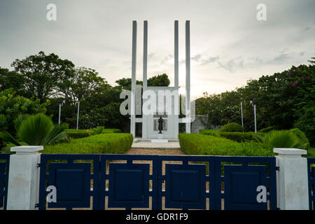 Le monument commémoratif de guerre français de Pondichéry, Inde Banque D'Images