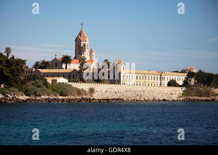 Géographie / voyages, France, Iles de Lerins, l'Ile Saint Honorat, monastère cistercien, Additional-Rights Clearance-Info-Not-Available- Banque D'Images