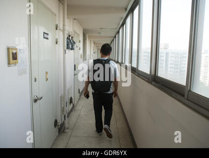 Transfuge nord-coréen joseph park de retour 9 ans après dans yangcheong, région de la capitale nationale, Séoul, Corée du Sud Banque D'Images