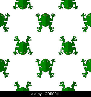 Caricature transparente Motif Grenouille Banque D'Images