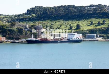 Pétrolier Korsaro chimique à Lisbonne Banque D'Images