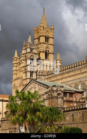 Cathédrale, Palerme, Sicile, Italie Banque D'Images