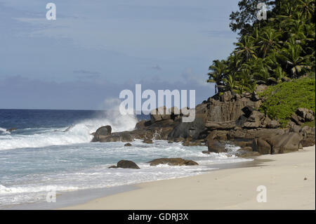 Géographie / billet, les Seychelles, l'île de Mahé, Anse Bazarca-Clearance-Info Additional-Rights ,,-Not-Available Banque D'Images