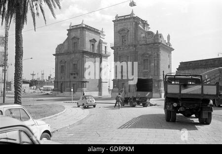 La Porta Felice à Palerme, 1963 Banque D'Images