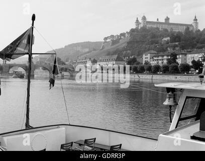 Forteresse de Marienberg à Würzburg, 1977 Banque D'Images