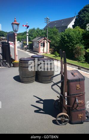 Staverton station sur la "sud Devon Railway', UK Banque D'Images