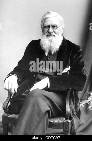 ALFRED RUSSEL WALLACE (1823-1913) Naturaliste anglais et de l'anthropologue en 1895 Banque D'Images