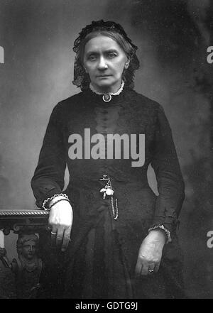 CLARA SCHUMANN (1819-1896) musicien et compositeur allemand vers 1878 Banque D'Images