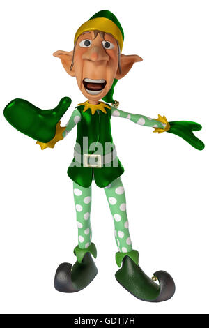 Assistant père Noël Banque D'Images