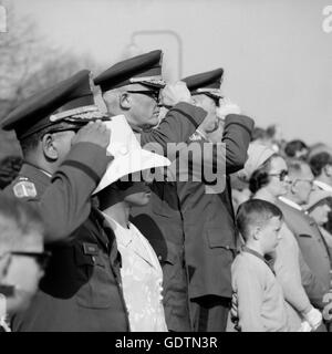 Parade militaire américaine à Augsbourg, 1971 Banque D'Images