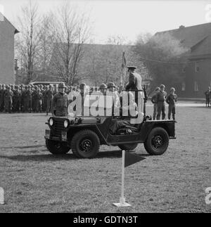 Parade militaire américaine à Augsbourg, 1971 Banque D'Images