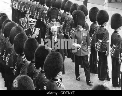 Theodor Heuss en Angleterre, 1958 Banque D'Images