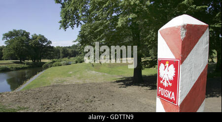 Le Fuerst-Pueckler-Park à Bad Muskau Banque D'Images