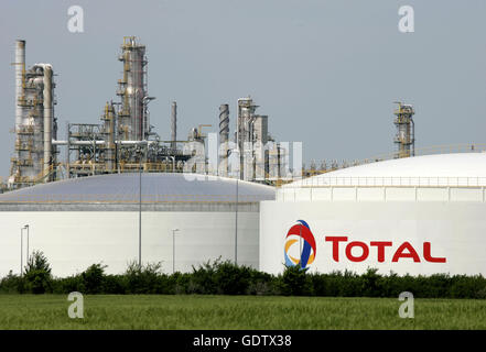 Mitteldeutsche Eroel Raffinerie Banque D'Images
