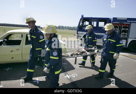 Exercice THW Banque D'Images