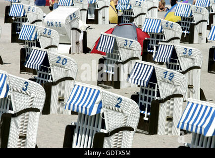 Chaises de plage Banque D'Images