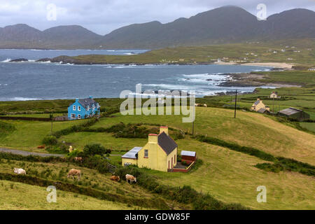 Littoral spectaculaire de la Péninsule de Beara, sur la côte sud-ouest de la République d'Irlande. Banque D'Images