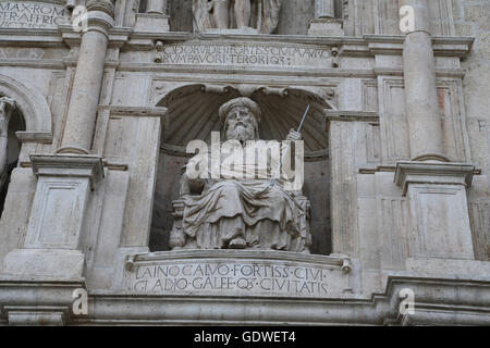 L'Espagne. Burgos. Passage de Saint Mary. 14e et 15e siècle. Détail. Lain Calvo. Banque D'Images