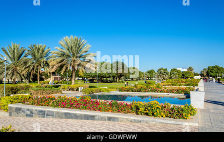 Parc Al Jahli à Al Ain, Émirats Arabes Unis Banque D'Images