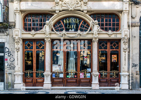 Le Cafe Majestic, Porto, Portugal Banque D'Images