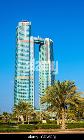 ABU DHABI, UAE - 29 décembre : Les tours de la Nation le 29 décembre 2015 Banque D'Images