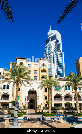 Dubaï, Émirats arabes unis - 28 DÉCEMBRE : Voir l'adresse de l'hôtel du centre-ville en Banque D'Images